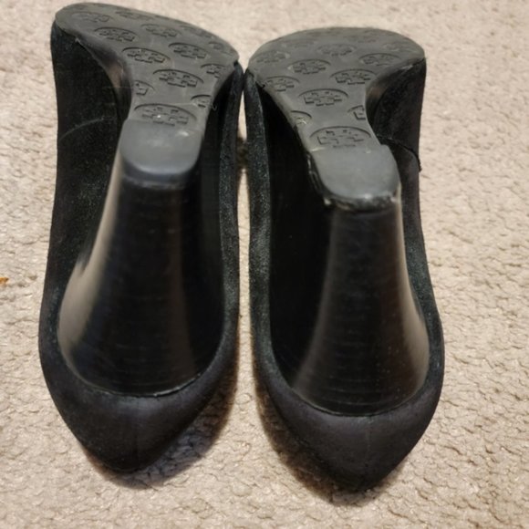 Tory Burch Sally Split Suede Wedge Heels Pumps Size 10.5 - Picture 6 of 8